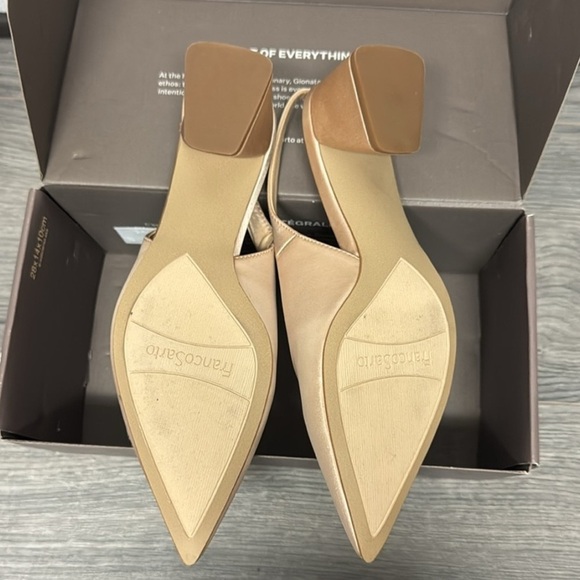 Franco Sarto Racer Slingback In Champagne Fabric - Picture 5 of 10